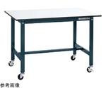 軽量作業台（SEL/ポリエステル天板/キャスター付/直進安定金具無）1200×750×810mm　SEL-1275PUR