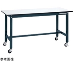 軽量作業台（SEL/ポリエステル天板/キャスター付/直進安定金具無）1500×750×810mm　SEL-1575PUR