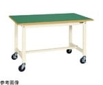 軽量作業台（KS/サカエリューム天板/キャスター付/直進安定金具無）900×600×740mm　KS-096FURI