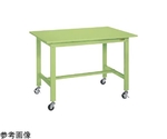 軽量作業台（KK/スチール天板/キャスター付/直進安定金具無）1500×600×810mm　KK-58SUB1
