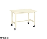 軽量作業台（KK/スチール天板/キャスター付/直進安定金具無）1500×600×840mm　KK-58SUB2I