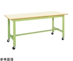 軽量作業台（KK/ポリエステル天板/キャスター付/直進安定金具無）1200×600×810mm　KK-48UB1IG