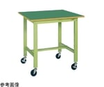 軽量作業台（KH/サカエリューム天板/キャスター付/直進安定金具無）900×600×900mm　KH-38FUB