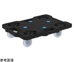キャリー（ナイロン車）520×390mm ブラック 自在固定2　SCR-B400NKBK