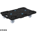 キャリー（ナイロン車）620×430mm ブラック 自在固定2　SCR-B450NKBK