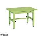 中量高さ調整作業台（TKT5/耐荷重400kg/スチール天板）サカエグリーン 1200×600mm　TKT5-126S