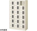 扉付 シューズボックス 鍵付 3列6段（18人用）　BST3-6WMXKN