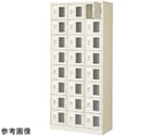 扉付 シューズボックス 鍵付 3列8段（24人用）　BST3-8WMXKN