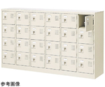 扉付 シューズボックス 鍵無 6列4段（24人用）　BST6-4WN