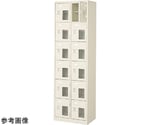 扉付 シューズボックス 鍵付 2列6段（12人用）　BST2-6HMXKN