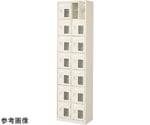 扉付 シューズボックス 鍵付 2列7段（14人用）　BST2-7HMXKN