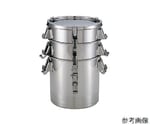 18-8 テーパー付密閉容器 10L クリップ数3ヶ　TH-424