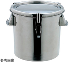 18-8テーパー付 密閉容器 15L クリップ数3ヶ　TH-427