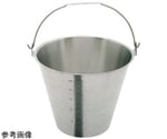 18-8 目盛付バケツ 平取手 約13L　SH-6549-13NBM