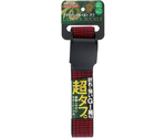 ラダーバックルベルトタフ38mm ブラック×レッド　