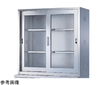 ステンレス薬品庫 網入ガラス引違戸（上置き用）　BER-SYSU6AA