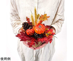ハロウィン盛カゴ造花アレンジ 高さ22cm　37-10-9-1
