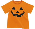 ハロウィン フェイスTシャツ スタッフ仮装 オレンジ　37-37-9-1