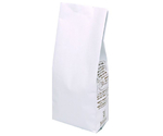 コーヒー用袋 インナーバルブ付 200g用ガゼット袋 ホワイト 1000枚　COT-901