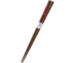 塗箸 市松 赤 22.5cm　551193