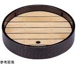 木製 丸盛器 溜 小　1-733-6