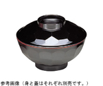 亀甲椀（黒内朱）蓋　M-172