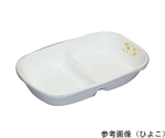 キッズメイト 角二つ仕切皿 ピュアホワイト　55170-PW