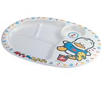 メラミンお子様ランチ皿 アヒルのペックル　MC-31P