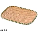 竹風メラミンプレート巻渕 青（角）大　91-310L