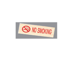禁煙プレート・赤文字（白木タイプ）NO SMOKING　IP-56WE