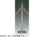 パーティーションポール 真鍮/スチール へアラインクリアー ベースφ300mm ポールφ60mm　GY20B-97G