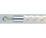 パーティションロープ Aタイプ ホワイト φ30mm シルバーメタリック　30AC