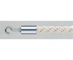 パーティションロープ Aタイプ ホワイト φ25mm シルバーメタリック　25AC