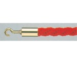 パーティションロープ Aタイプ レッド φ25mm ゴールドメタリック　25AB