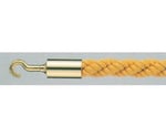 パーティションロープ Aタイプ イエロー φ25mm ゴールドメタリック　25AB