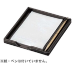 えいむ メモトレイ（合皮タイプ）茶　MT-3