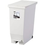 エバン両開きペダルペール 30L ホワイト 1ケース（6個入）　630392