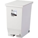 エバン両開きペダルペール 40L ホワイト 1ケース（6個入）　630491