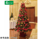 ベース付きクリスマスツリーセット レッド 高さ150×幅76cm　38-12-1-1