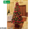 ベース付きクリスマスツリーセット レッド 高さ180×幅91cm　38-12-1-2