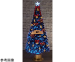 ゴージャス光ファイバークリスマスツリーセット高さ180×幅80cm　38-26-3-2