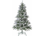 デラックススノークリスマスツリー グリーンホワイト 高さ180×幅115cm　38-30-2-3