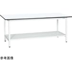 軽量作業台（KAタイプ/耐荷重180kg/メラミン天板/中板付/固定式） W900×D600×H740mm　KA-096TMW