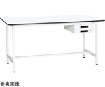 軽量作業台（KADタイプ/耐荷重180kg/メラミン天板/引出付/固定式） W900×D600×H900mm　KAD-096BMW