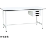 軽量作業台（KADタイプ/耐荷重180kg/メラミン天板/引出付/固定式） W900×D600×H900mm　KAD-096CMW