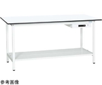 軽量作業台（KADタイプ/耐荷重180kg/メラミン天板/中板付/引出付/固定式） W1800×D750×H900mm　KAD-187ATMW