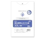 再生原料LDゴミ袋 30L 透明 20枚入　006609515