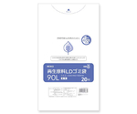 再生原料LDゴミ袋 90L 透明 20枚入　006609518