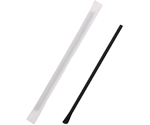 スプーンストロー 6×21mm 黒 200本入　004712871