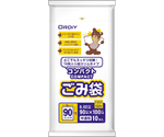 コンパクトごみ袋 HD 90L 0.02mm 半透明 10P 30冊　CB-HN90-10